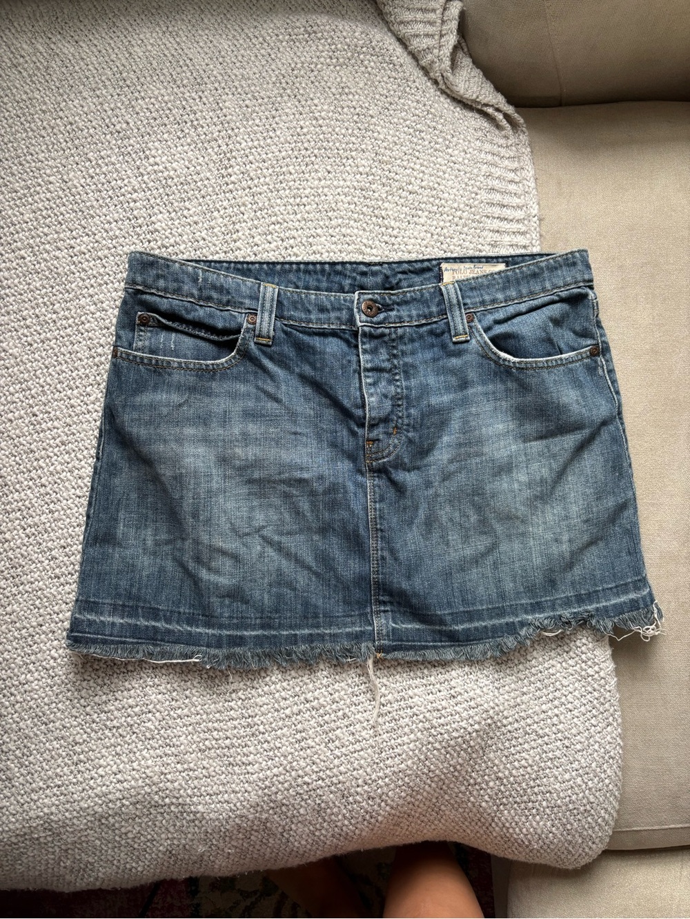 Polo Jeans Denim Mini Skirt Ralph Lauren